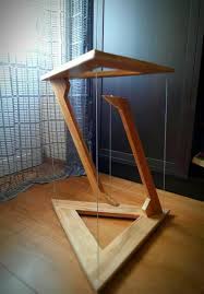 the impossible floating table tensegrity table etsy in 2021 floating table wood table bases wood table design