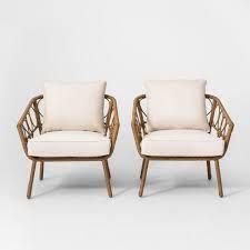britanna 2pk patio club chair natural opalhouse patio furniture collection patio chairs outdoor patio chairs