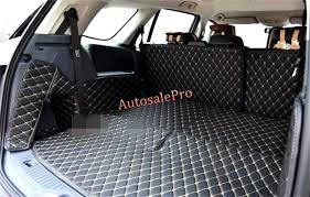 Waterproof Car Interior Rear Trunk Hatch Back Floor Mats Pad Carpets Cover Grid For Ford Everest Endeavour 4dr Suv 15 16 Car Interior Waterproof Car Hatchback