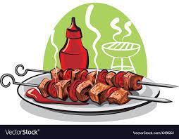 Grilled Meat And Ketchup Download A Free Preview Or High Quality Adobe Illustrator Ai Eps Pdf And High Resolu Grilled Meat Cocktails Vector Meat Stock Image