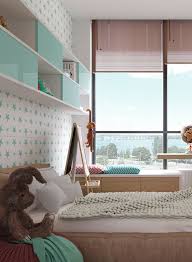 Ein Jugendzimmer Fur Madchen In Frischen Farben Gestaltet Jugendzimmer Kinderzimmer Tapete Jugendzimmer Madchen