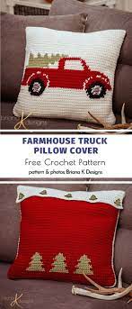 Festive Christmas Pillows Ideas And Free Crochet Patterns Crochet Pillow Patterns Free Crochet Pillow Pattern Christmas Crochet Patterns