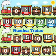 Number Trains Counting In 2s 3s 5s And 10s Perfect Decoration For Home School Kindie And Nursery Counting In 2s Classroom Displays Learning Support