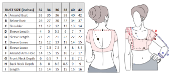How To Measure Blouse Size Foto Blouse And Pocket