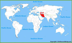 It is bordered by the caspian sea, the persian gulf, and the gulf of oman; Iran Auf Der Weltkarte Anzeigen Iran In Der Karte Der Welt Sud Asien Asia