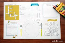 Check spelling or type a new query. Printable Thanksgiving Placemats Everyday Dishes