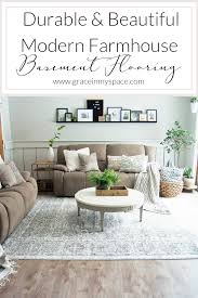 You have a choice of 3 things. Modern Farmhouse Basement Flooring Grace In My Space