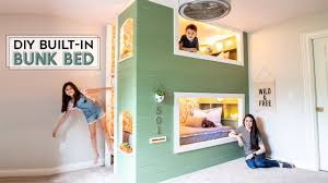 What are some good diy bunk bed plans? Diy Bunk Beds Built In Twin Beds Youtube