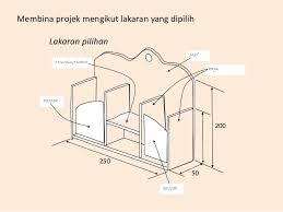 Menunjukkan lakaran laluan paip saliran, injap kawalan, dan komponen yang digunakan. Reka Cipta 1