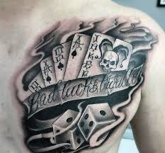 Tattoo lovers always get their state of mind and heart inscribed on their body. Top 87 Playing Card Poker Tattoo Ideas 2020 Inspiration Guide