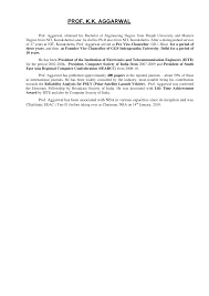Aggarwal is an engineer and professor who has worked in the fields of computer engineering and information technology. Https Www Nbaind Org Files Brief Biography Chairperson Pdf