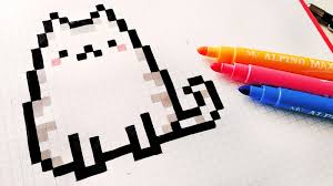 En dibujos.net encontrarás cientos de dibujos de kawaii para colorear y pintar en línea totalmente gratis. Handmade Pixel Art How To Draw A Kawaii Cat Pixelart
