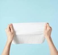 Lint-Free High Strength Dustless Paper Scrim Reinforced Hand Towel  White/Light/Dark Blue