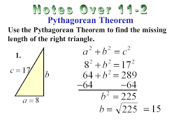 The side opposite to the right angle (90°) is the longest side (known as hypotenuse) because the side opposite to the greatest angle is the longest. Pythagorean Theorem Use The Pythagorean Theorem To Find The Missing Length Of The Right Triangle Ppt Download