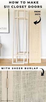 Diy Closet Doors For Under 50 Tight Budget No Problem Diy Closet Doors Diy Closet Home Diy