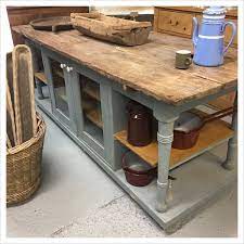 Handmade country f&b painted solid pine butchers block table kitchen island village orchard furniture. Vintage Kitchen Island Worktop Mayfly Vintage