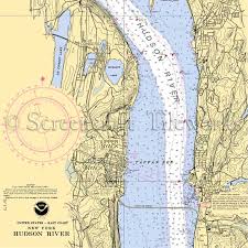 new york nyack tappan zee hudson river nautical chart decor