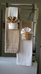 This towel display idea works for both damp towels and freshly laundered ones. 25 Creative Simple Decorative Towels For Bathroom Ideas Bathroom Creative Decorative Id In 2020 Bathroom Towel Decor Hang Towels In Bathroom Bathroom Towels Display