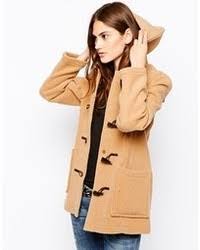 Camel faux fur hood duffle coat. Women S Camel Duffle Coats From Asos Lookastic
