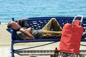 Vagrant holiday is a travel vlog channel that documents the holidays of a man trying to travel around the world and save as much money as possible. Vagrant Lying On Bench Editorial Image Image Of Trolley 35662665
