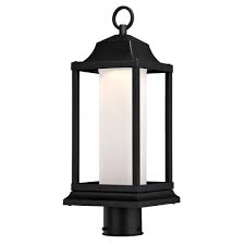 Westinghouse Honeybrook 1 Light Textured Black Outdoor Integrated Led Post Light Post Lights Outdoor Post Lights Lantern Head
