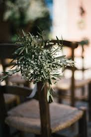 Cretan Village Wedding With Pomegranates Theme Crete For Love Olive Branches With Baby Breath Decoration Olive Wedding Wedding Branches Olive Branch Wedding