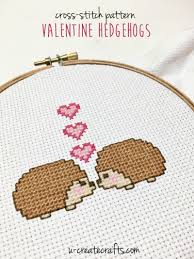 This is an easy pattern that is ideal for beginners and advanced stitchers. Cross Stitch Pattern Valentine Hedgehogs