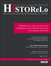 Listar HiSTOReLo. Revista de Historia Regional y Local por título