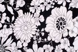 Buy graphic floral upholstery fabric by the yard decorative fabric for diy and home accents waterproof fabric for indoor & outdoor use easy care machine washable by ambesonne at walmart.com Graphic Floral Pattern On Fabric Black And White Flowers Print Stock Photo Picture And Royalty Free Image Image 61892322