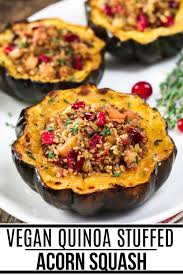 Quinoa Stuffed Acorn Squash Recipe In 2020 Acorn Squash Recipes Acorn Squash Recipes