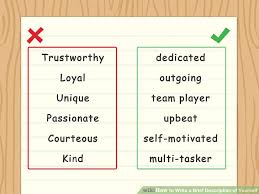 Please Write A Brief Introduction About Yourself 6 Ways To Write A Brief Description Of Yourself