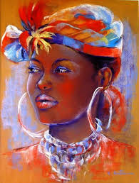 Black Women Art Artwork By Eliane Cartier African Women Art Black Art Painting Female Art