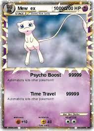 Pokemon Mew Ex 10000 10000 Psycho Boost 99999 Pokemon Mew Pokemon Cards Legendary Rare Pokemon Cards