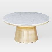 Industrial Storage Coffee Table 36 X26 Raw Mango In 2020 Pedestal Coffee Table Coffee Table White West Elm Coffee Table