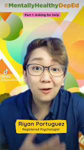 Halina't alamin kung bakit ang paghingi ng tulong ay isang mahalagang  Protective Factor sa ating mental health kasama ang ating Millennial  Psychologist na si Riyan Portuguez! #MentallyHealthyDepEd ...