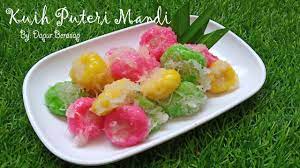 Putri mandi pun siap disajikan. Kuih Puteri Mandi Comey Lotey Edisi Ramadhan Youtube