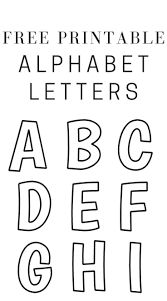 Printable Letters of The Alphabet Free