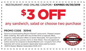 Boston Market Coupon To Try New Lunch Menu Finding Debra Boston Market Promo Codes Print Coupons