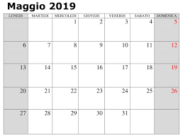 Calendario Professionale Maggio 2019 Pdf Blank Calendar Template Calendar Printables Calendar Template