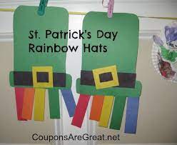 These cute crafts are suitable for preschoolers — with a little what's cool about homemade playdough is that you can let it dry out to make easy ornaments and crafts. St Patrick S Day Crafts Rainbows And Hats St Patricks Crafts St Patricks Day Crafts For Kids St Patrick Day Activities