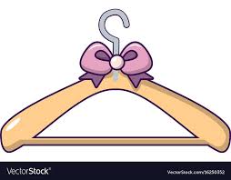 Coat Hanger Icon Cartoon Style Vector Image On Vectorstock Art Hanger Cartoon Styles Hanger