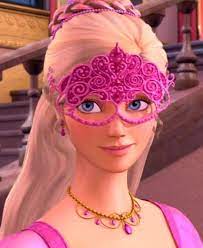 Corinne S Mask Necklace Earrings And Hairpiece From Barbie And The Three Musketeers Barbie Fotografi Potret Imut