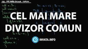 Acest algoritm se numește algoritm prin scăderi repetate. Cel Mai Mare Divizor Comun Cmmdc C Invata Info