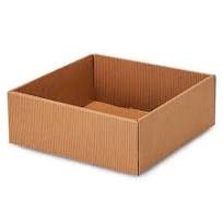 Square Gift Basket Market Tray - White Gourmet / 6 Pack / Small 8x8x3"