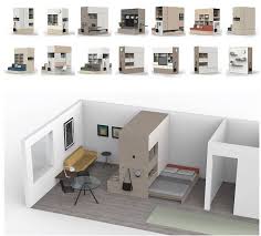 Smart Robotic Multifunctional Unit For Micro Apartments Transforms With Touch Of A Button Video Micro Apartment Tiny Apartments Home