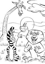 Coloriage Animaux De La Savane A Colorier Dessin A Imprimer Animal Coloring Pages Coloring Pages Penguin Coloring Pages