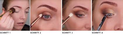 Rosé, crème, hellbraun, haselnuss, dunkelbraun, schwarz, ein dezentes und dunkles blau. Augen Richtig Schminken Augen Make Up Anleitung