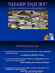 Needle stick injury is a penetrated stab wound from a used needle that may result in exposure to blood or other body fluids. Sharp Injury Medical Specialties Medicine