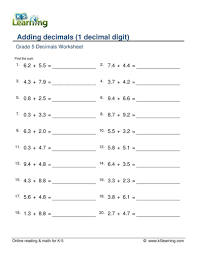 小朋友學數學 小五小六免費工作紙 運用空間感學立體圖形 香港01 親子 Decimals Worksheets Adding Decimals Decimals