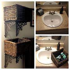 No counter space in bathroom solutions. Pin By Carrie Wrinn On I Actually Made These Bathroom Solutions Bathroom Inspiration Bathroom Makeover